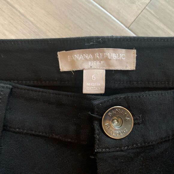 Banana Republic black Moto jeans size 6 - Picture 5 of 7